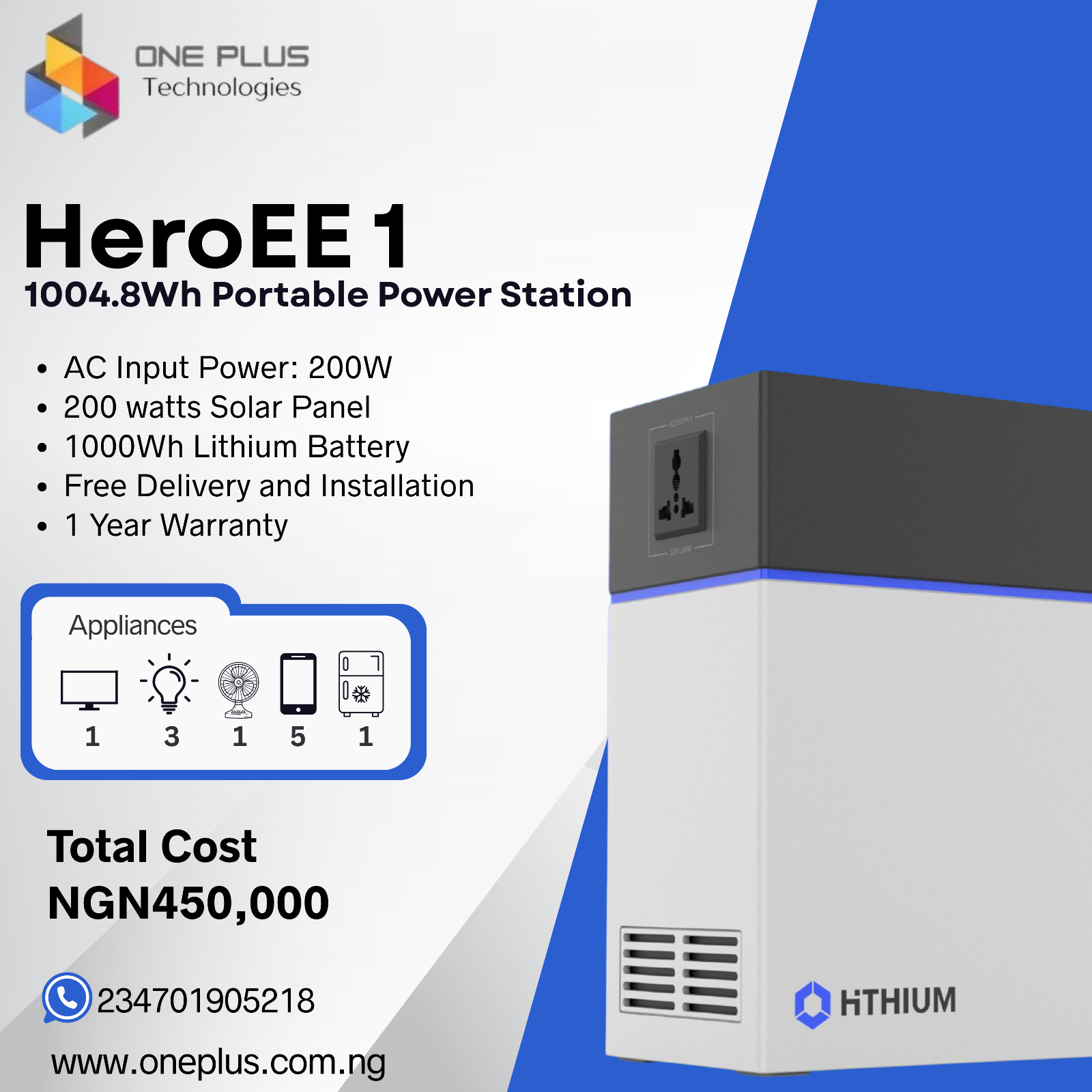 1KWH solar generator